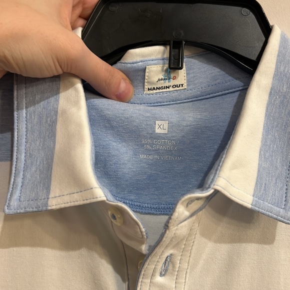 Johnnie O Mens Striped Shirt Size XL Polo - Picture 5 of 6